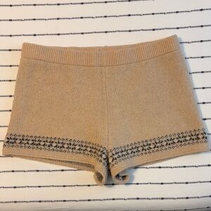 Wild Fable Tan Knit High Waist Shorts